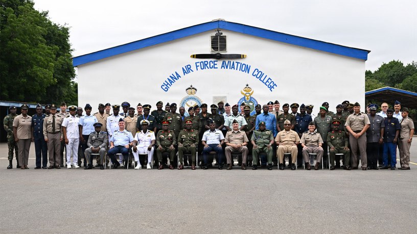Multinational participants pose for a group photo during the West Africa Religious Affairs Symposium (WARAS) in Accra, Ghana, July 14, 2026.