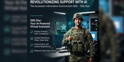 SSG Star is an AI-powered chatbot designed to support Army recruiters. It provides policy and regulatory guidance and answers to recruiting-based questions. The tool helps recruiters quickly find answers without having to sift through manuals or rely on a help desk.