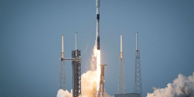The Robotic Servicing of Geosynchronous Satellite (RSGS) payload, on board SpaceLogistic’s, a Northrop Grumman company, Mission Robotic Vehicle (MRV), launches from the U.S. Space Force Station in Cape Canaveral, Fla., July 21, 2026.
