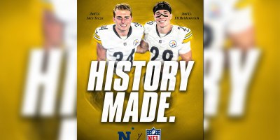 2nd Lts. Eli Heidenreich and Alex Tecza of the United States Marine Corps made Naval Academy football history Thursday night when they appeared for the Pittsburgh Steelers in a 28-27 preseason loss to the Buffalo Bills.