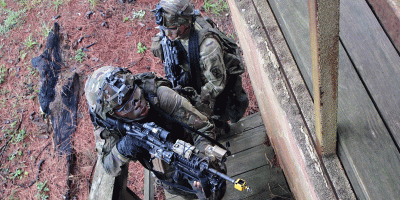 3rd Mobile Brigade Combat Team, 10th Mountain Division Soldiers training at the Joint Readiness Training Center.
