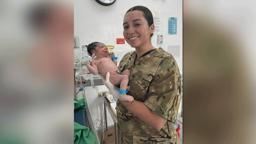 Sgt. Dallas Hayunga, the Noncommissioned Officer in Charge of the Family Care Unit at Evans Army Community Hospital, helped deliver babies during a three-week health-engagement mission in Panama. Hayunga was part of a 12-person team of U.S. Army medical professionals who deployed to Panama to exchange medical skills and strengthen partnerships with civilian healthcare providers.