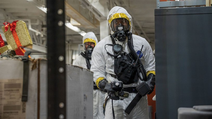 Space Launch Delta 45 Emergency Management personnel and members of the Florida National Guard’s 44th Weapons of Mass Destruction Civil Support Team conduct a joint hazardous materials response training exercise at Patrick Space Force Base, Fla., July 28, 2026.