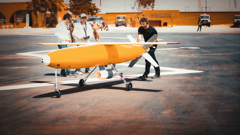 Defense-industry partners prepare a cruise missile for a live-fire demonstration at the Africa Multidomain Training and Experimentation Center in Tan-Tan, Morocco, Aug. 5, 2026.