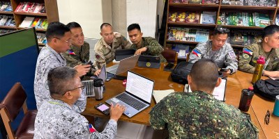Students of Class 77, Command and General Staff College, Armed Forces of the Philippines conduct planning during the practical application portion of a Disaster Response training course, led by the U.S. Pacific Command’s Center for Excellence in Disaster Management and Humanitarian Assistance, at Camp Aguinaldo, Philippines 5 August.