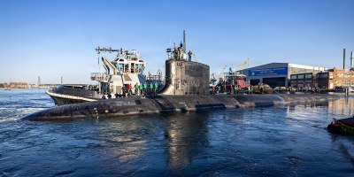 The Virginia-class attack submarine USS North Dakota (SSN 784) has been delivered back to the fleet battle ready, completing a historic first-ever Virginia-class Block III availability at Portsmouth Naval Shipyard, Kittery, Maine Aug. 20, 2026.