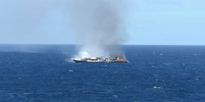 The Coast Guard coordinated the rescue of 27 crew members from the Ecuadorian-flagged fishing vessel Drennec after the vessel experienced a fire approximately 527 miles southwest of the Galapagos Islands, Thursday.