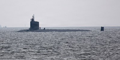 Virginia-class fast-attack submarine USS Vermont (SSN 792) transits Tokyo Bay, July 24, 2026.