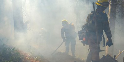 Washington National Guard members conduct wildland fire support operations to Washington Department of Natural Resources at the Little Giant Fire near Leavenworth, Wash., August 10, 2026.