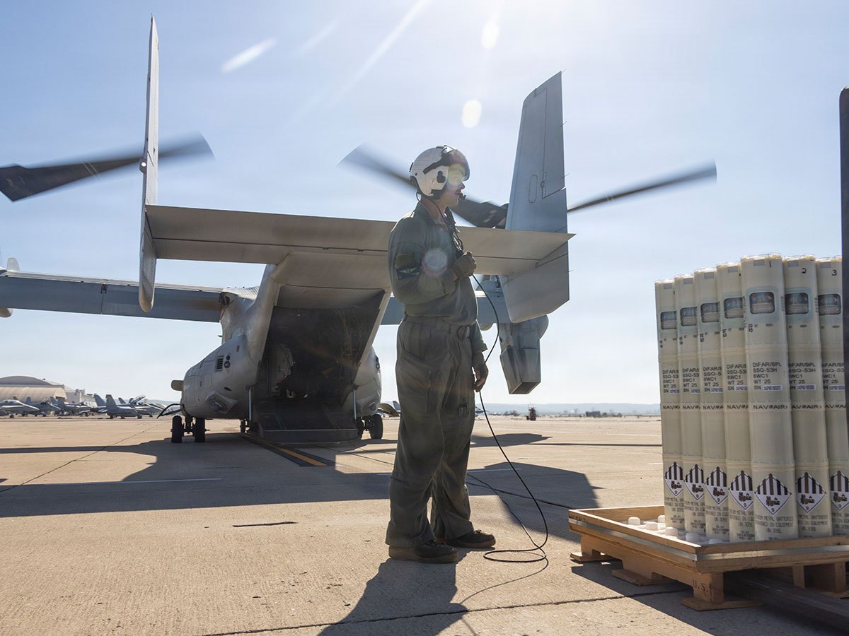 Joint Navy-Marine Corps test advances future fleet anti-submarine capability with MV-22 sonobuoy&nbsp;drops