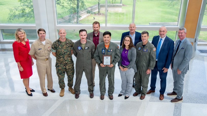 Naval Air Warfare Center Weapons Division personnel and mission partners across Naval Air Systems Command and other organizations, Team Hornet received the Edward H. Heinemann Award during the NAVAIR Commander’s Awards Ceremony in Patuxent River, Maryland on Sep. 1.