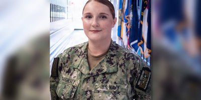 Hospital Corpsman Third Class Cheyenne Daugherty provided lifesaving aid to a motor vehicle accident victim in late August 2026, on I-95 near Lumberton, North Carolina.