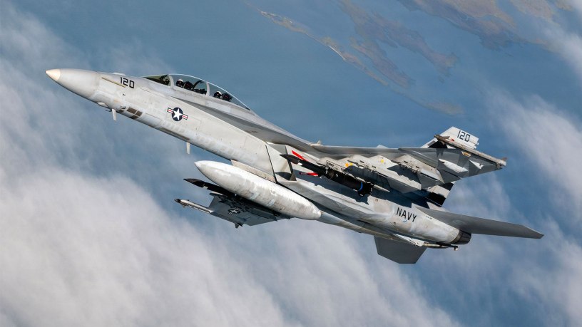 A pair of Blackbeard hypersonic missiles mounted on a Super Hornet during a developmental test flight on September 18. The test was another step in the program's progression to Early Operational Capability (EOC). (Edited photo from PAE(A)).