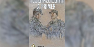 The cover of “The Noncommissioned Officer: A primer,” features an untitled colored pencil and acrylic ink on watercolor by artist Dale Cordes. Illustrations by Cordes throughout the primer emphasize key concepts and personal anecdotes. (Artwork by Dale Cordes)