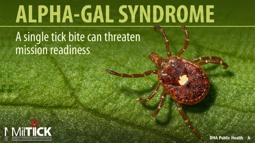 Alpha-Gal Syndrome is an unusual, sugar-triggered allergy initiated by the bite of the Lone Star tick and poses a unique threat to military readiness.