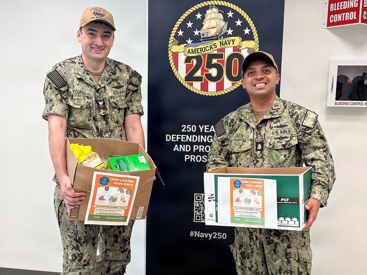 Navy Region Hawaii Collects Over 400 Pounds of Food for DON Summer Food&nbsp;Drive