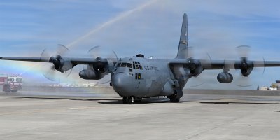 U.S. Airmen assigned to the Montana Air National Guard’s 120th Airlift Wing conduct the wing’s final tactical training flight with the C-130H Hercules over Montana, Oct. 3, 2026.