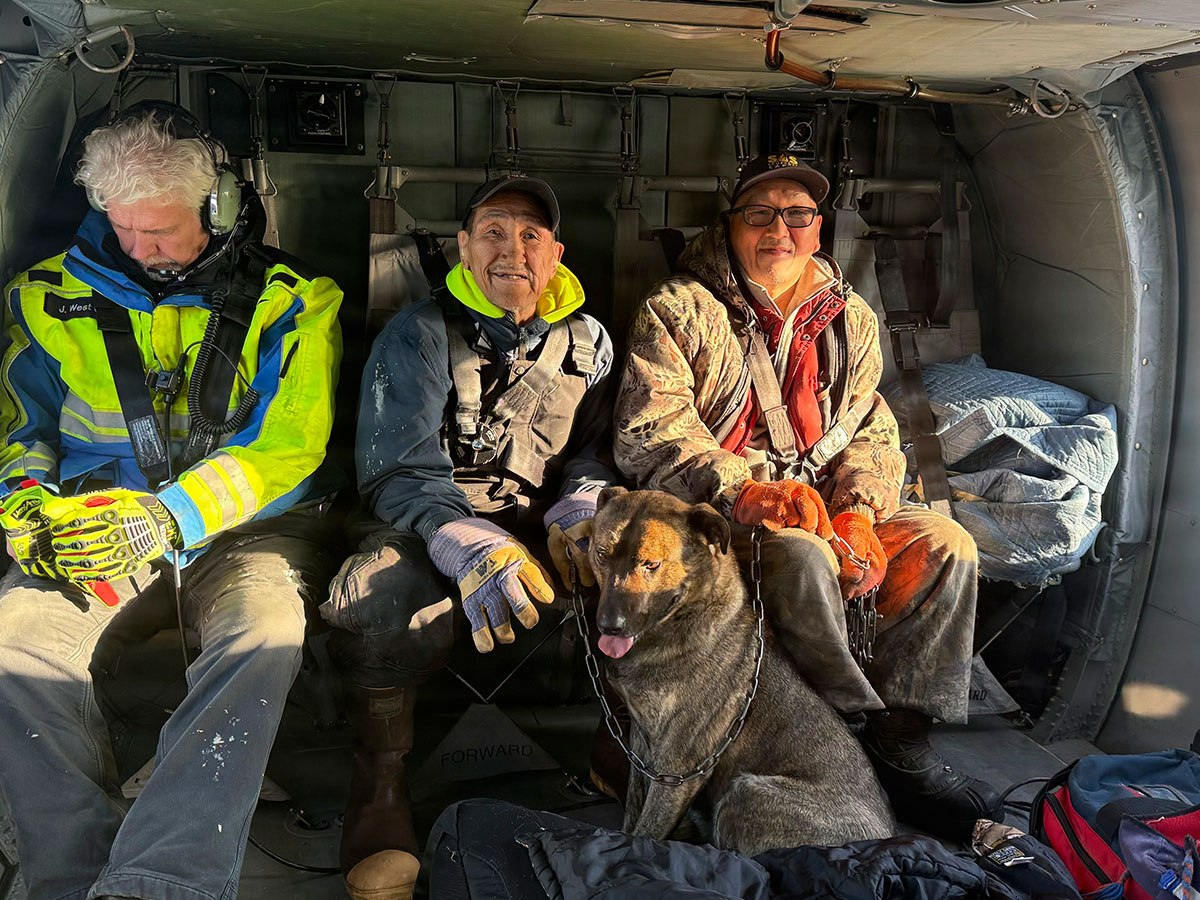 Alaska Army National Guard aviators rescue two stranded boaters north of the Arctic&nbsp;Circle