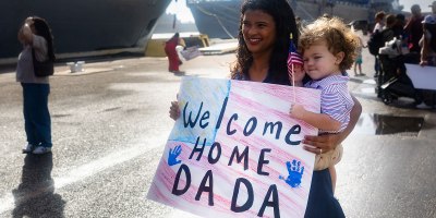 Family members wait on the pier at Naval Station Mayport, Fla., to greet the Freedom-class littoral combat ship USS Billings (LCS 15) Oct. 10, 2026 following a 6-month deployment to U.S. Fourth Fleet area of operations in support of U.S. Southern Command’s (USSOUTHCOM) mission. (U.S. Navy photo by Mass Communication Specialist 2nd Class Jasmin L. Aquino)